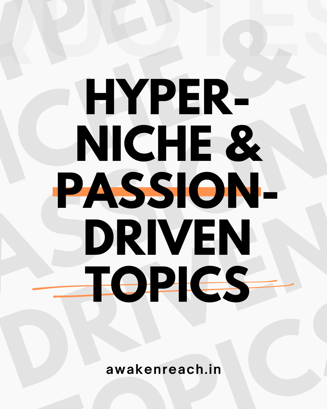 Hyper-Niche & Passion-Driven Topics: When Nobody Gets You
